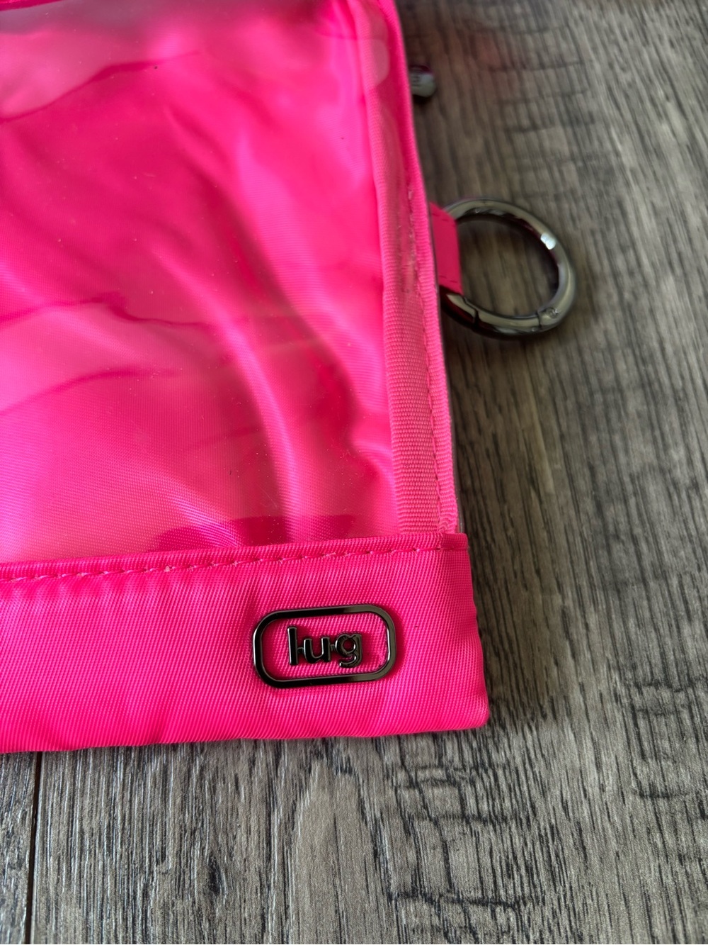 Lug Transport Bright Hot Pink Zip Pouch - Picture 2 of 10